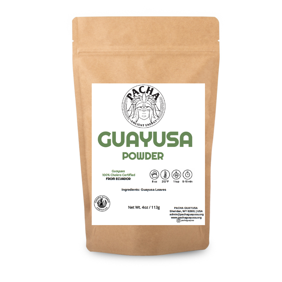 Pacha Guayusa Powder, 4oz pouch