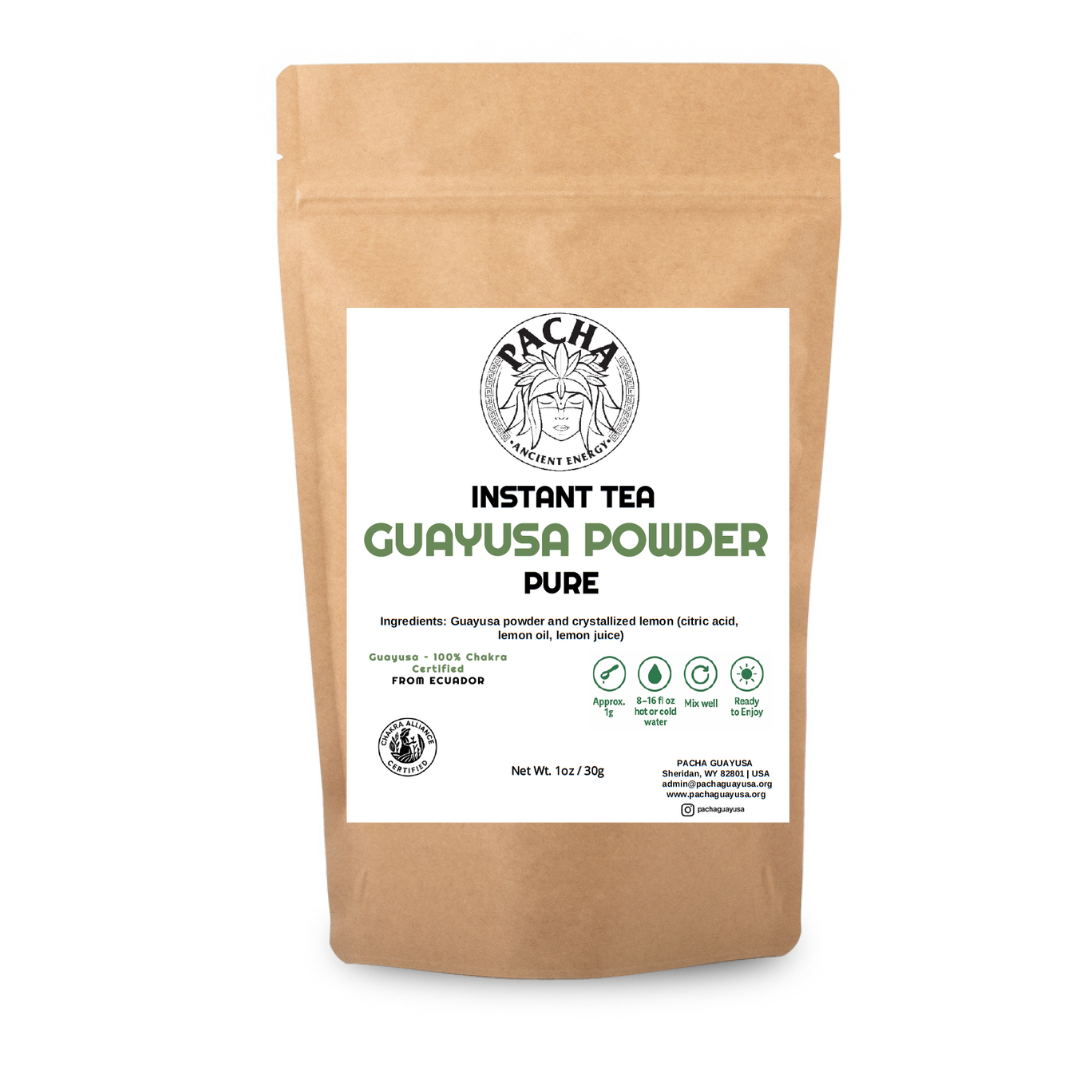 Pacha Instant Guayusa Pure powder pouch