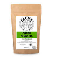 Pacha Green Guayusa tea bags, 100-count box, 1.5g per bag