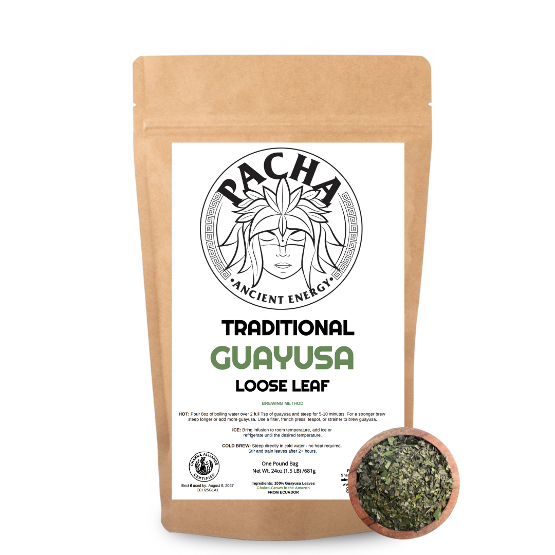 Pacha Traditional Guayusa loose leaf tea, 2-pound (32oz) bag