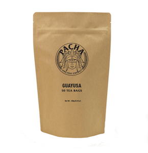 Guayusa Tea Bags | 50 Tea Bags | 5g leaf in each | 82 mg of caffeine |