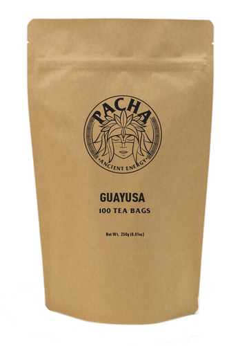 Guayusa Tea Bags | 100 Tea Bags | 2.5g leaf in each | 41 mg of caffeine